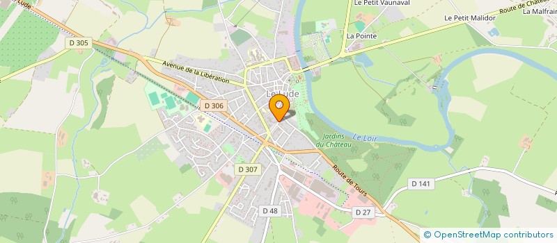 localisation de l'entreprise AUX GOURMETS DU LUDE  LE LUDE