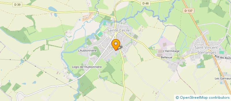 localisation de l'entreprise AUX GOUTS DES SAISONS  SAINTE-CECILE