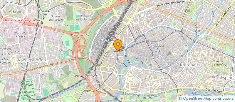 localisation de l'entreprise AUX GRAINS DE BONHEUR à STRASBOURG