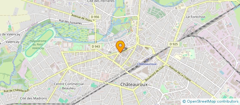 localisation de l'entreprise AUX GRANDES FABRIQUES à CHATEAUROUX