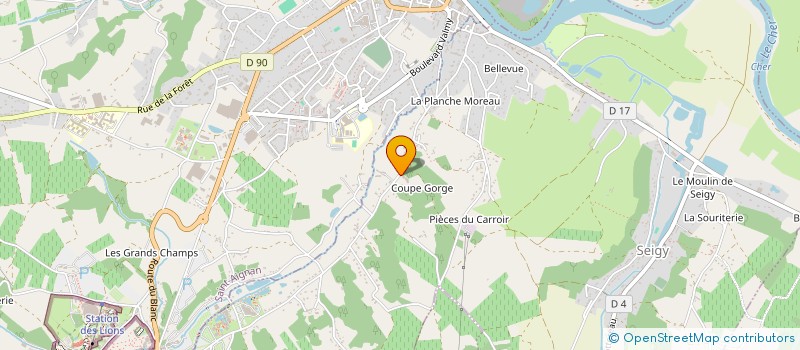 localisation de l'entreprise AUX GRAPPES DU PRESSOIR  SEIGY