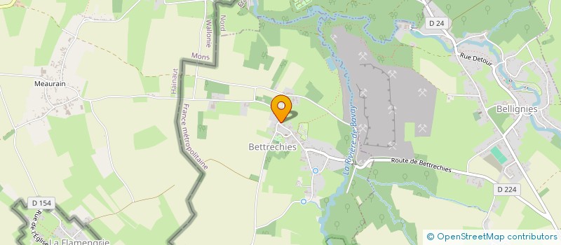 localisation de l'entreprise AUX GRES DES POSSIBLES  BETTRECHIES