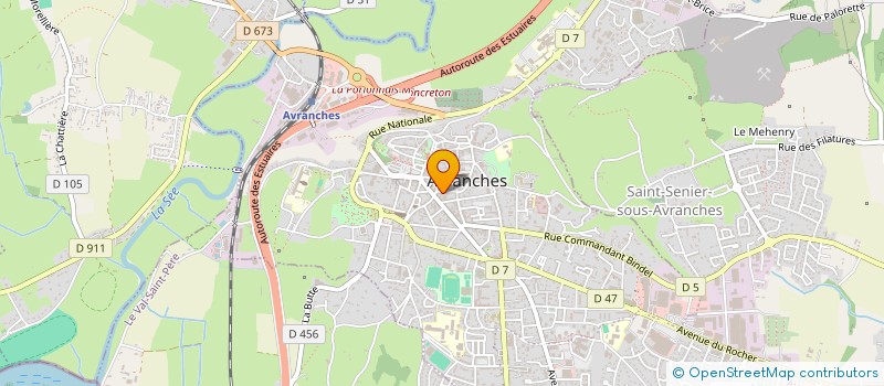 localisation de l'entreprise AUX GRIBOUILLAGES  AVRANCHES