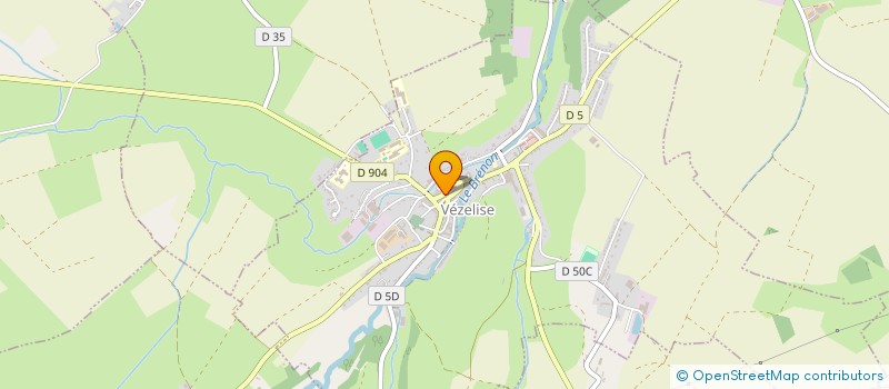 localisation de l'entreprise AUX HALLES  VEZELISE