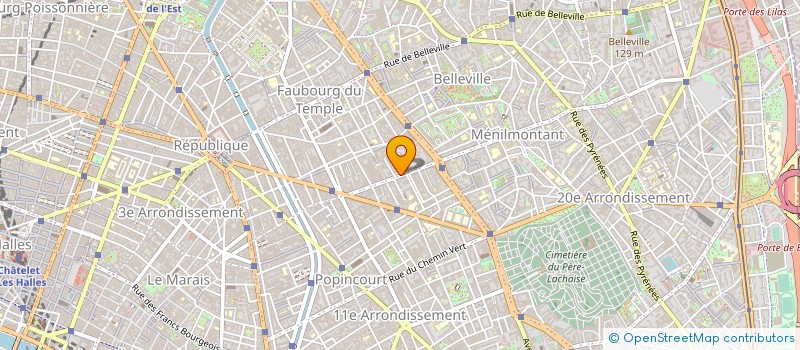 localisation de l'entreprise AUX HALLES DE LA VIANDE à PARIS