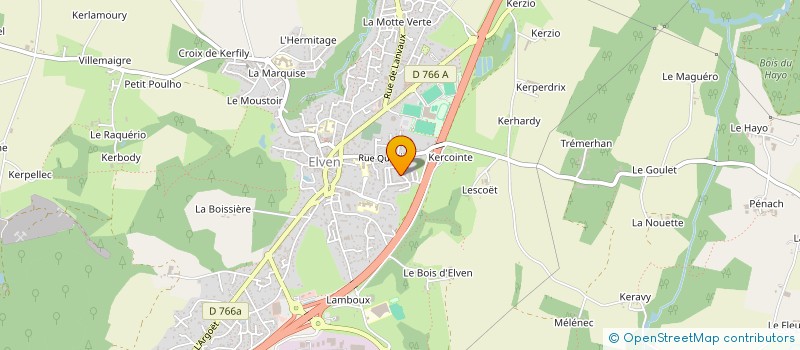 localisation de l'entreprise AUX HERBES DE VANNES à ELVEN