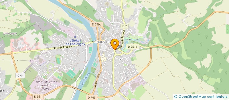 localisation de l'entreprise AUX IDEES CREATIVES  CHAUVIGNY