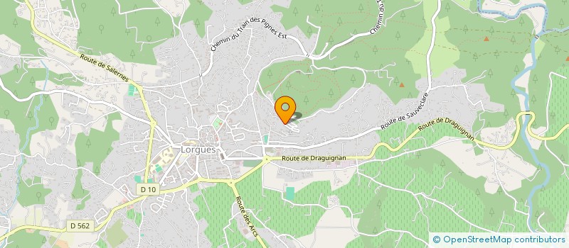 localisation de l'entreprise AUX JARDINS D AZUR à LORGUES