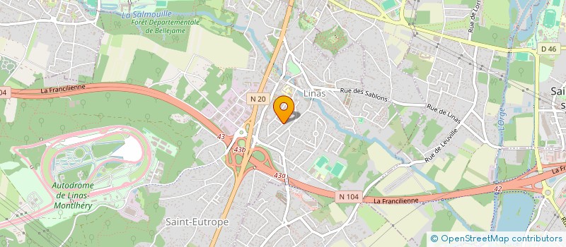 localisation de l'entreprise AUX JARDINS DE L ORGE  LINAS