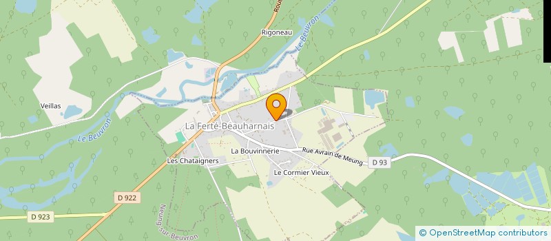 localisation de l'entreprise AUX JARDINS DE SOLOGNE  LA FERTE-BEAUHARNAIS