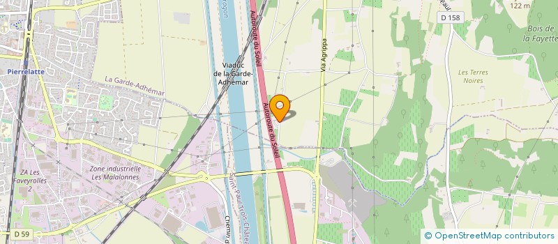 localisation de l'entreprise AUX JARDINS NATURELS  LA GARDE-ADHEMAR