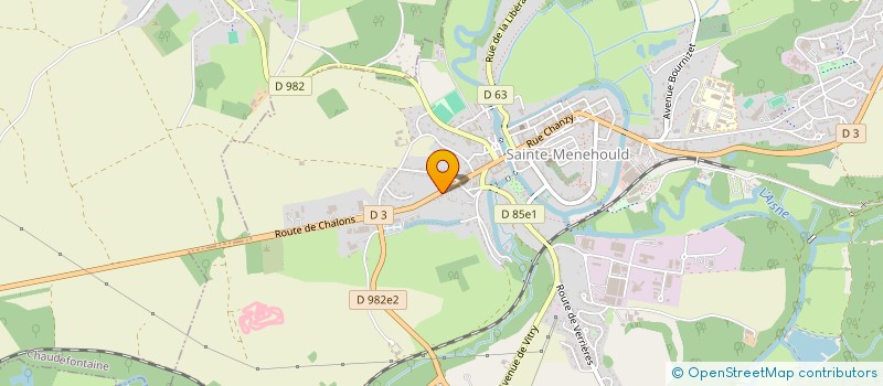 localisation de l'entreprise AUX JOLY CYCLES  SAINTE-MENEHOULD