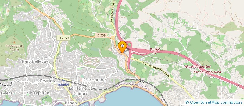 localisation de l'entreprise AUX MAINS D'OR  BANDOL