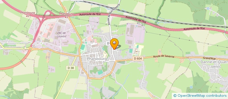 localisation de l'entreprise AUX MAISONS ROUGES  PHALSBOURG