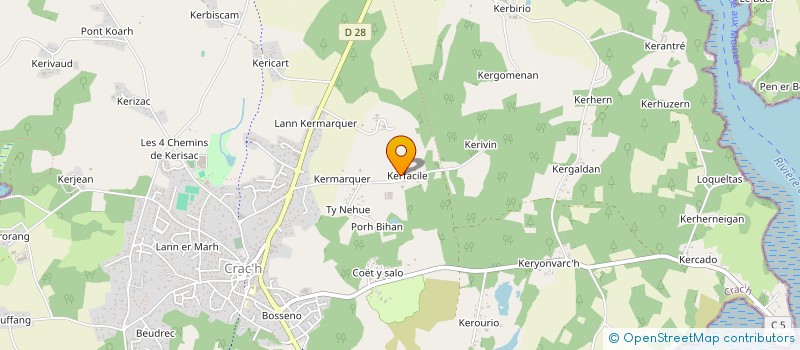 localisation de l'entreprise AUX MARAICHERS DE CRAC'H  CRACH