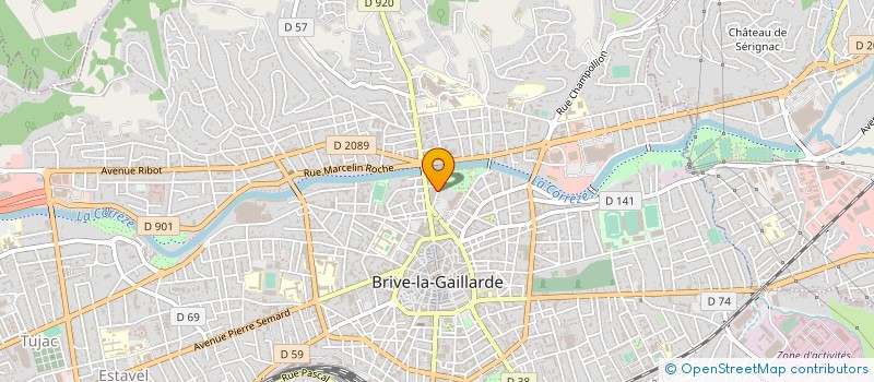 localisation de l'entreprise AUX MARCHES DE BRIVE  BRIVE-LA-GAILLARDE