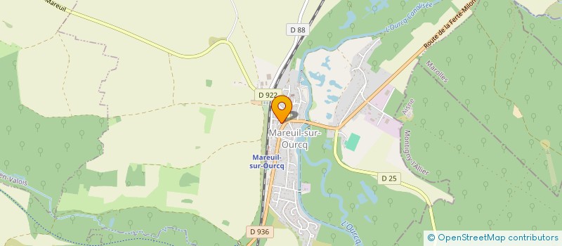 localisation de l'entreprise AUX MAREUIL FOOD  MAREUIL-SUR-OURCQ