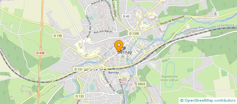 localisation de l'entreprise AUX MAROQUINERIES REUNIES à BERNAY