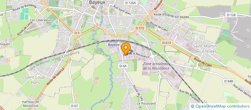 localisation de l'entreprise AUX MATERIELS SOLIDAIRES  BAYEUX
