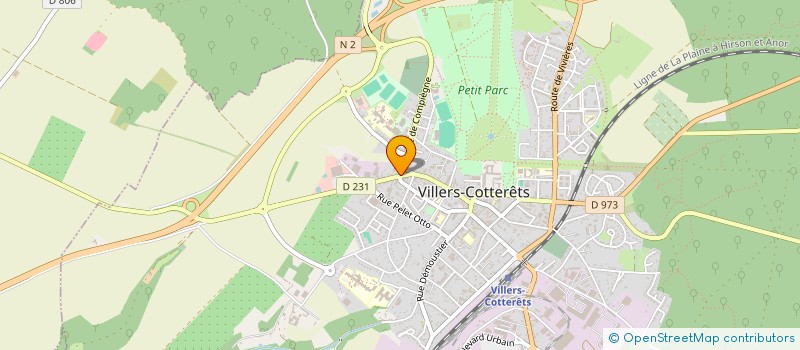 localisation de l'entreprise AUX MENUS PLAISIRS à VILLERS-COTTERETS