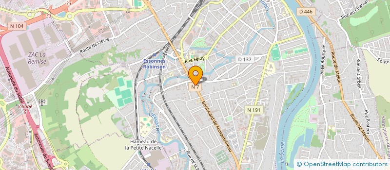localisation de l'entreprise AUX MERVEILLES D'ALADIN à CORBEIL-ESSONNES