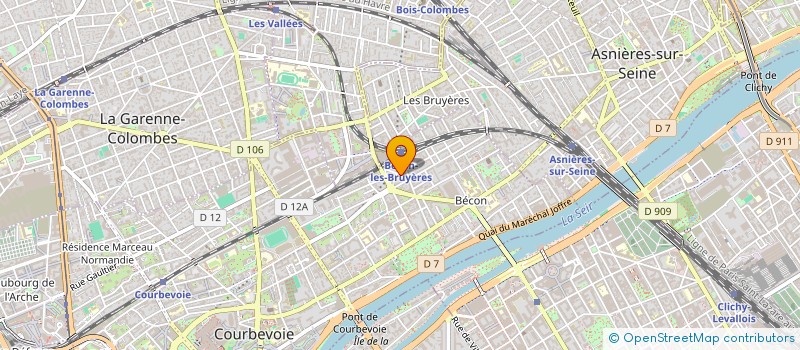 localisation de l'entreprise AUX MERVEILLES DE LA NATURE à COURBEVOIE