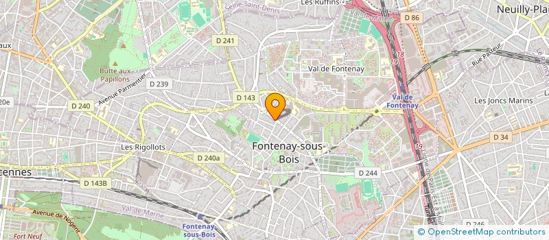 localisation de l'entreprise AUX MILLE DOUCEURS à FONTENAY-SOUS-BOIS