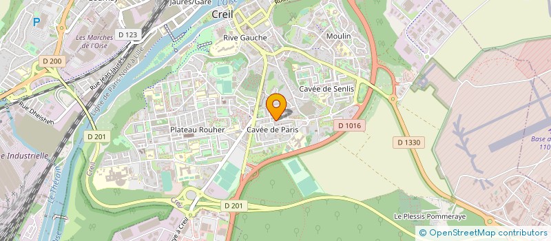 localisation de l'entreprise AUX MILLE ET UN DELICES à CREIL
