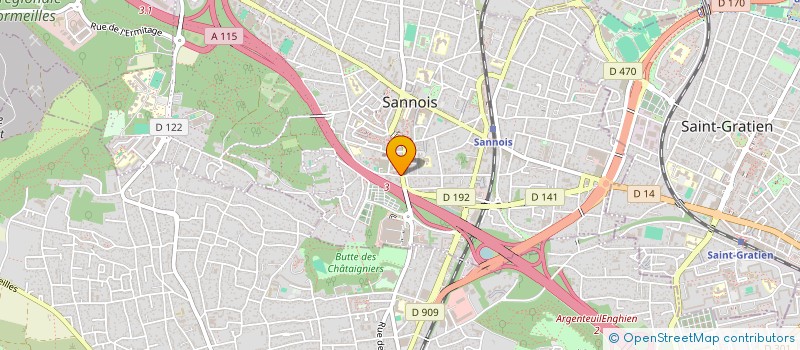 localisation de l'entreprise AUX MILLE ET UN FRUITS  SANNOIS