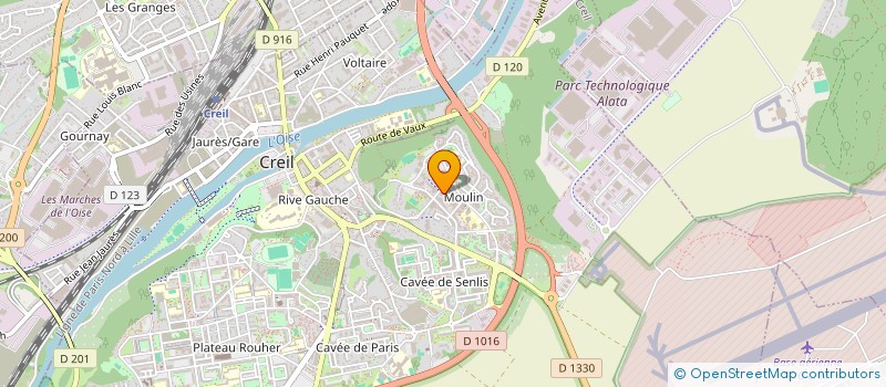 localisation de l'entreprise AUX MILLE ET UN SERVICES  CREIL