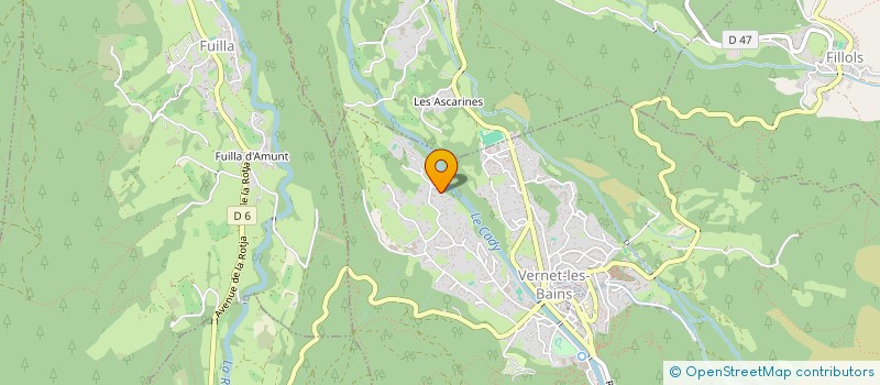 localisation de l'entreprise AUX MILLE ET UNE COULEURS à VERNET-LES-BAINS