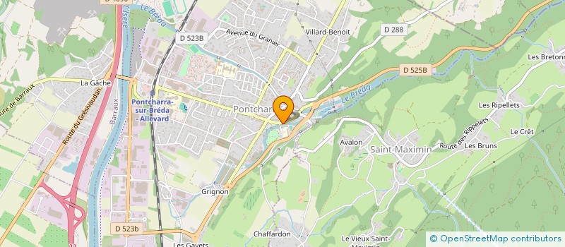 localisation de l'entreprise AUX MILLE ET UNE COUPES  PONTCHARRA