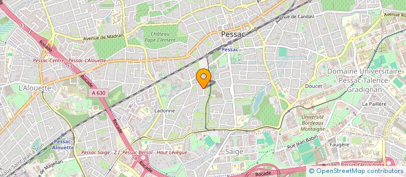 localisation de l'entreprise AUX MILLE ET UNE SOURCES à PESSAC