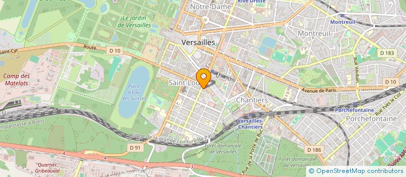localisation de l'entreprise AUX MILLE ETOILES à VERSAILLES