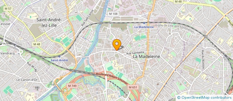 localisation de l'entreprise AUX MILLE FEUILLES à LA MADELEINE