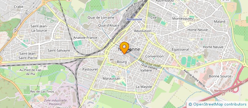 localisation de l'entreprise AUX MILLE SENTEURS  NARBONNE