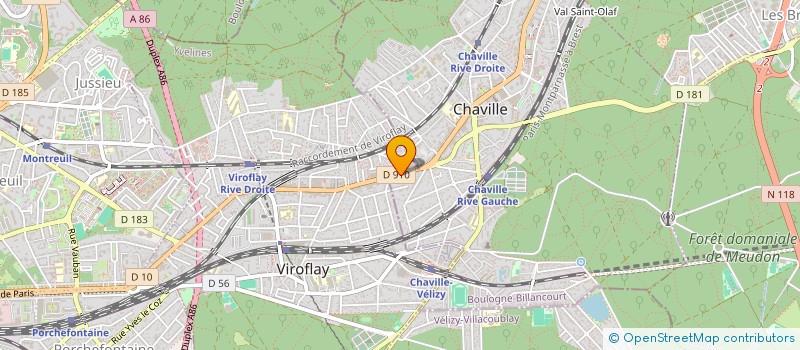 localisation de l'entreprise AUX MILLE SERVICES à CHAVILLE