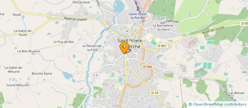 localisation de l'entreprise AUX MILLE SONGES à SAINT-YRIEIX-LA-PERCHE