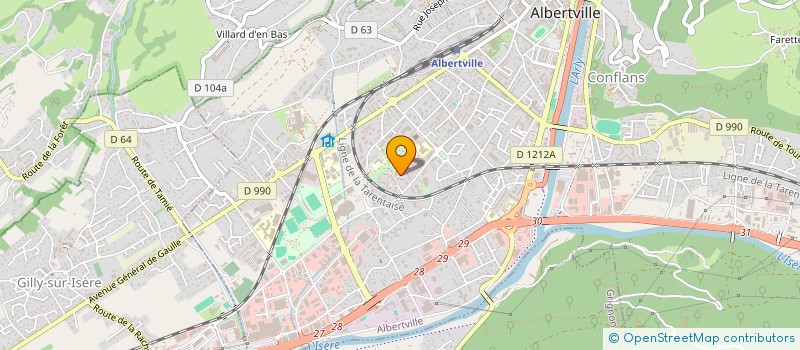 localisation de l'entreprise AUX MILLES PAINS à ALBERTVILLE