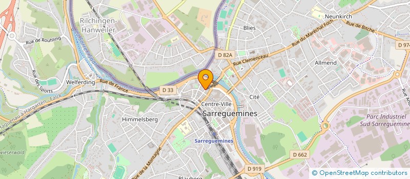 localisation de l'entreprise AUX MILLES PAIRES à SARREGUEMINES