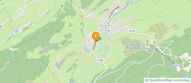 localisation de l'entreprise AUX MONTAGNARDS  MOUTHE