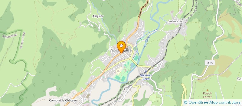 localisation de l'entreprise AUX MOTARD'Z à VIC-SUR-CERE
