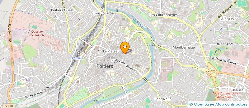 localisation de l'entreprise AUX MOUTONS QUI COURENT à POITIERS
