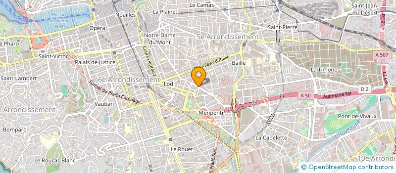 localisation de l'entreprise AUX NOMS DES FEMMES à MARSEILLE