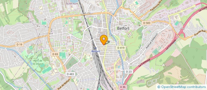 localisation de l'entreprise AUX NOTES DE GOURMANDISE à BELFORT