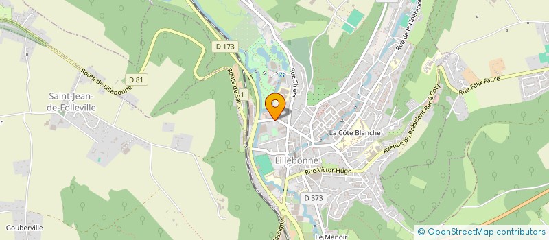 localisation de l'entreprise AUX NOUVELLES CUISINES CHEVALIER  LILLEBONNE