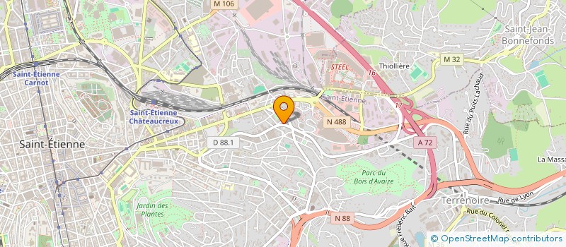 localisation de l'entreprise AUX NYMPHEAS à SAINT-ETIENNE