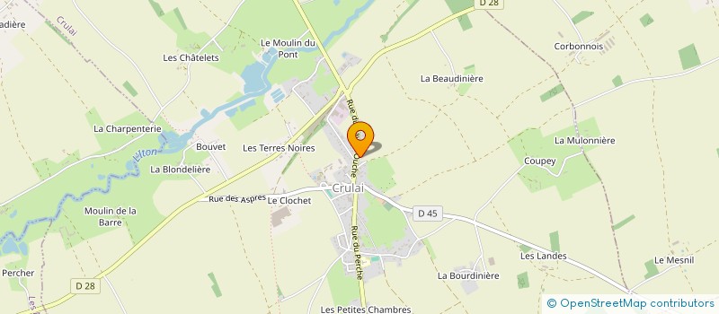 localisation de l'entreprise AUX P'TITES GOURMANDISES à CRULAI
