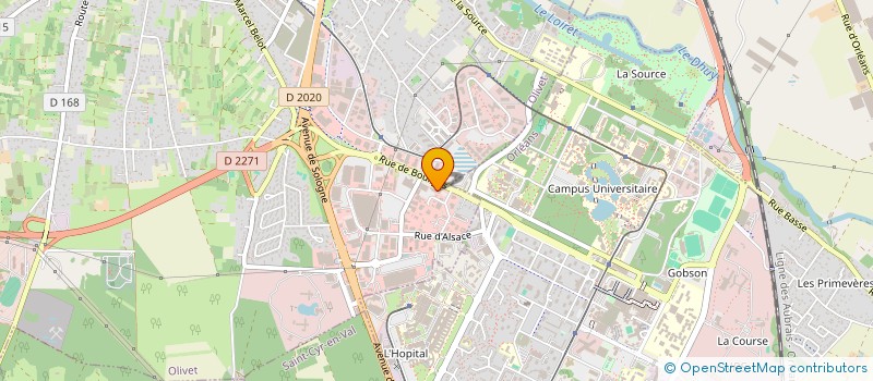 localisation de l'entreprise AUX P'TITES TROUVAILLES à OLIVET