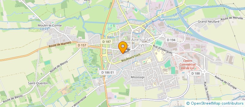 localisation de l'entreprise AUX P'TITS BRANCHES à AIRE-SUR-LA-LYS